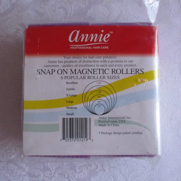 ๐โค ANNIE PROFESSIONAL HAIR CARE โ MAGNETIC ROLLERS SET OF 6 โ NWOT ๐โค - Picture 3 of 8